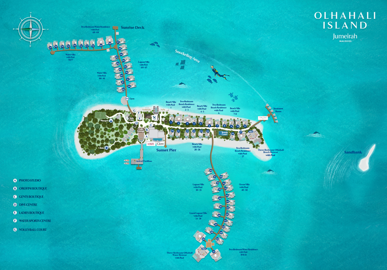 Jumeirah Maldives Map