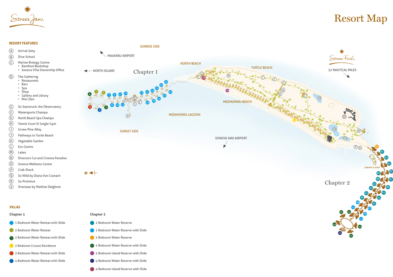 Soneva Jani Map